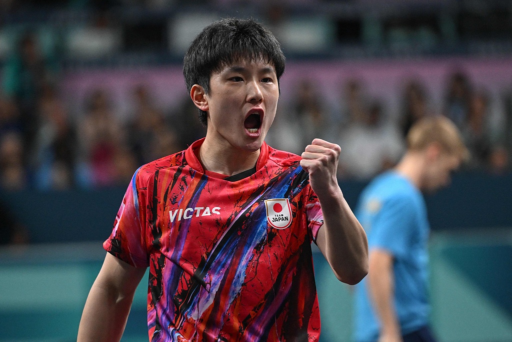 德国队鏖战日本队，张本智和点燃赛场